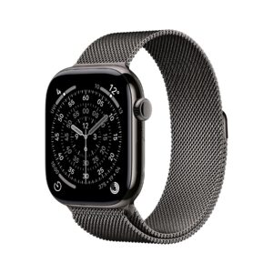 Apple Watch Series 11 GPS + Cellular 46mm Schiefer Titan Milanese M/L
